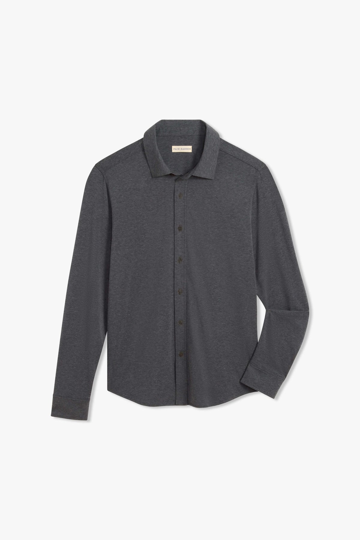 Norwood Long Sleeve Button Up | Charcoal