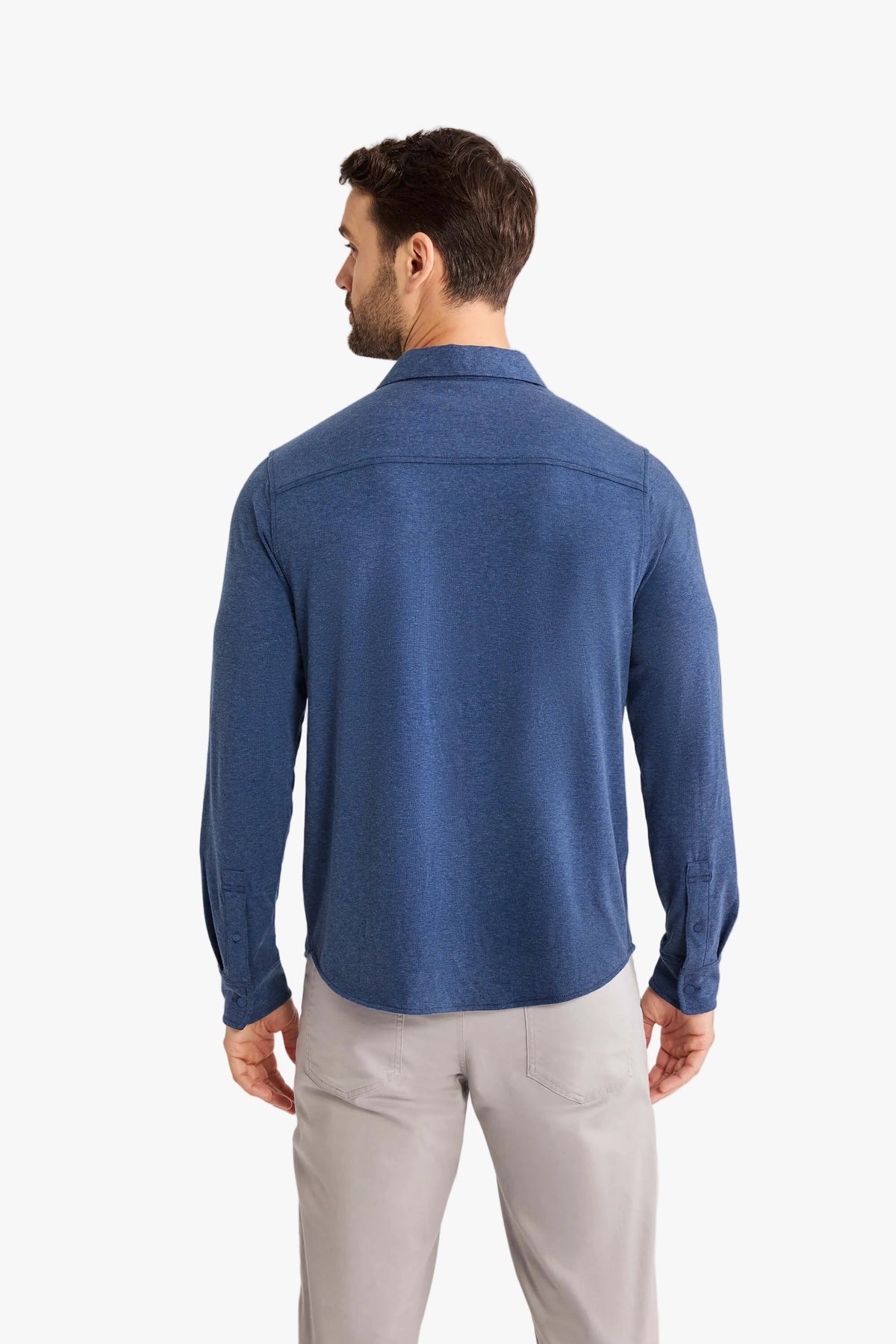 Norwood Long Sleeve Button Up | Navy