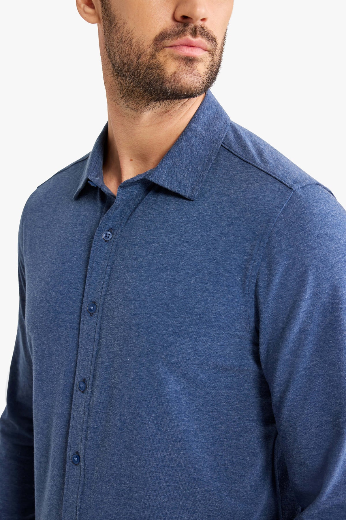 Norwood Long Sleeve Button Up | Navy