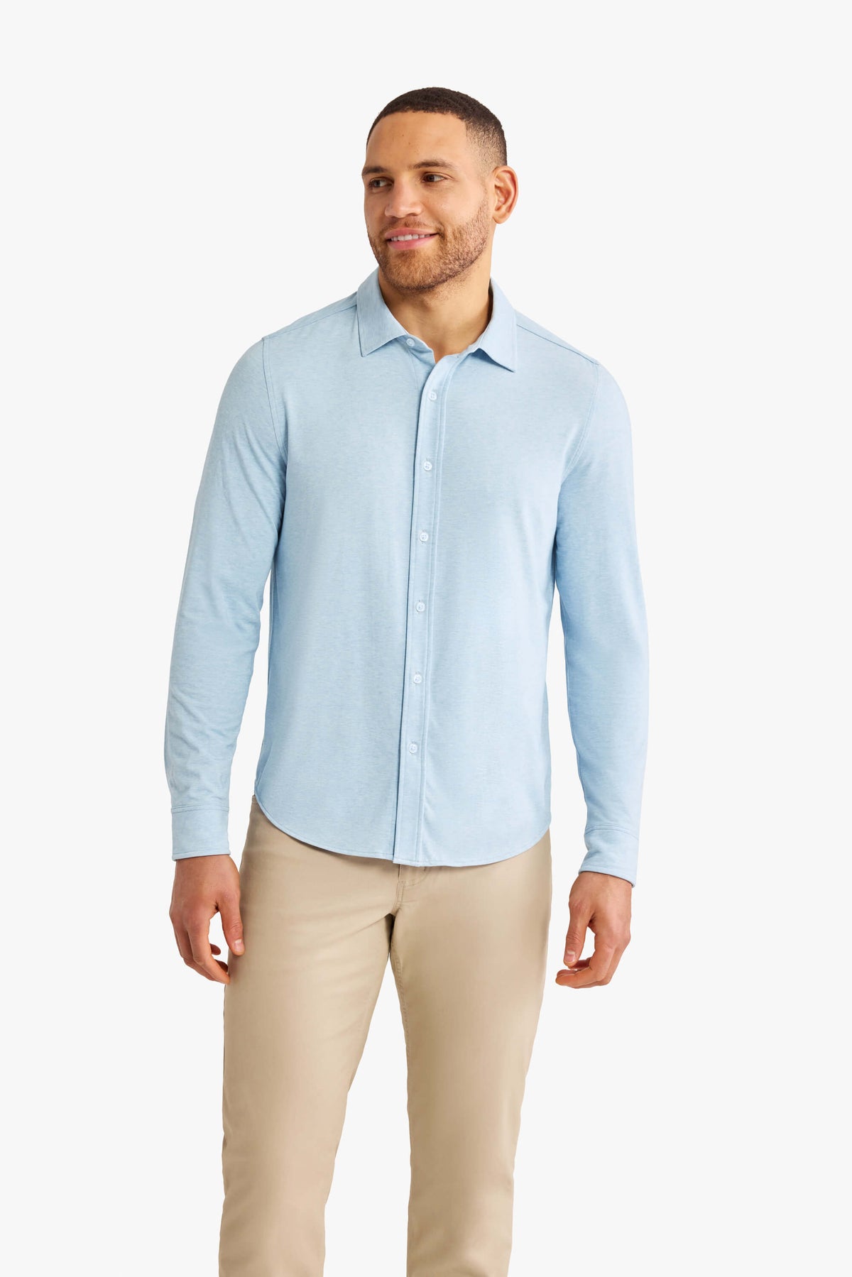 Norwood Long Sleeve Button Up | Light Blue