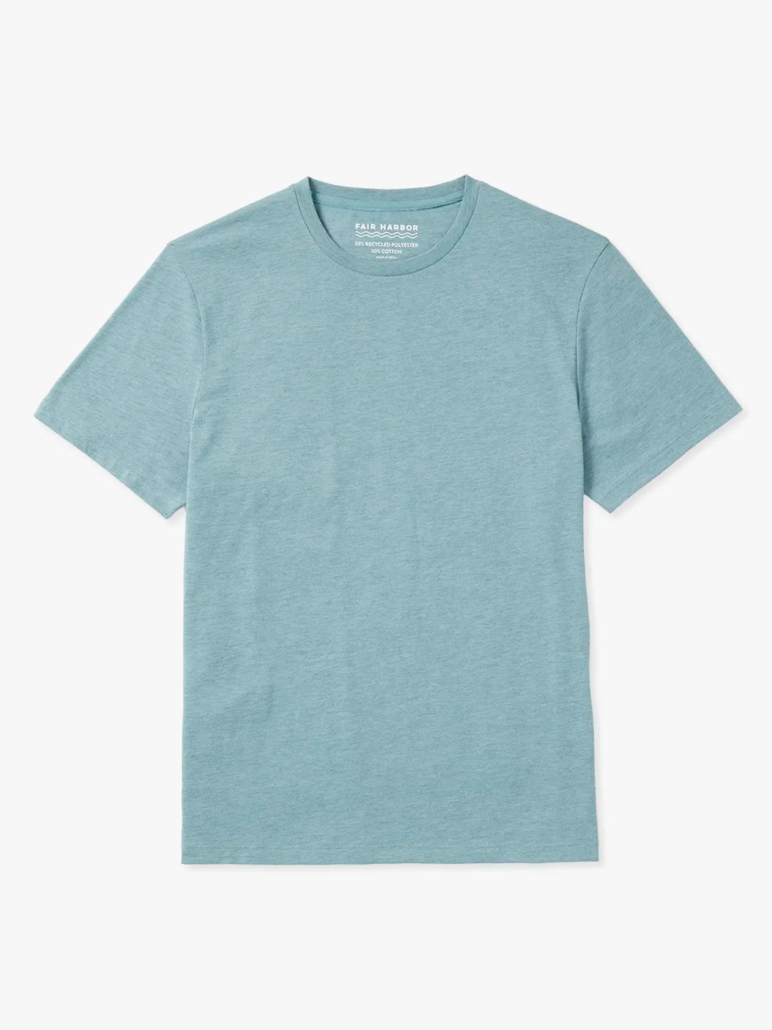 Heather light green kismet t-shirt on a white background