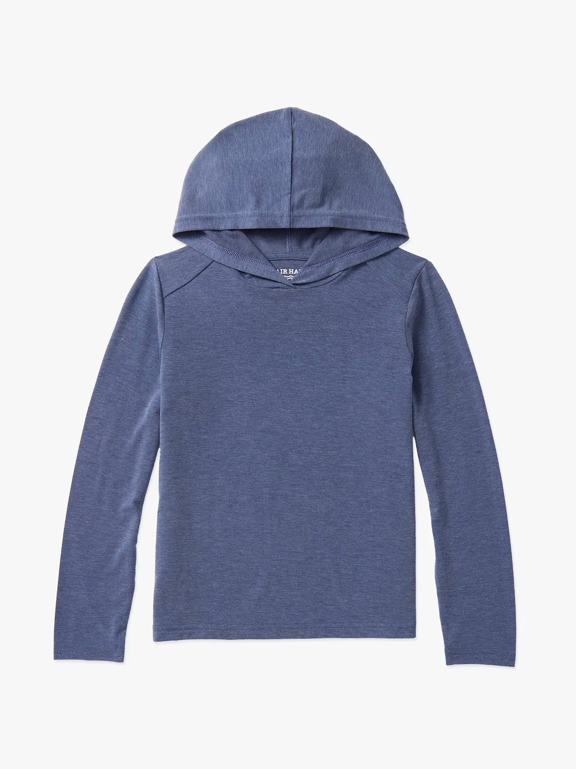 Navy blue kids seabreeze hoodie on a white background