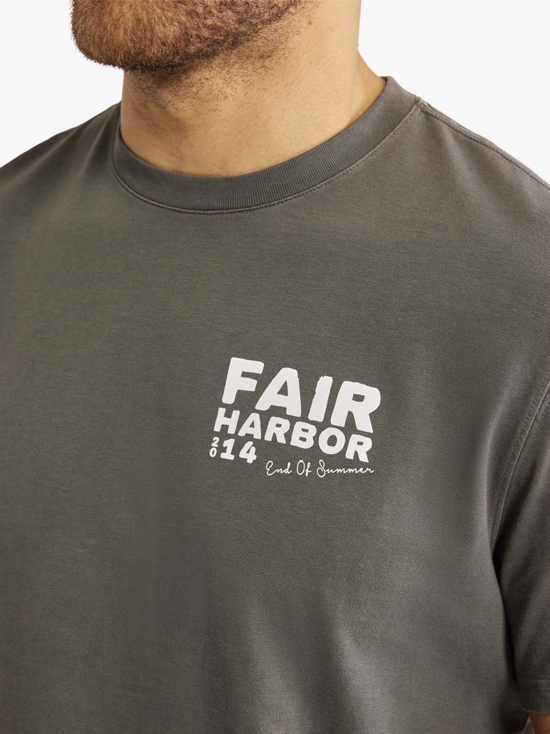 Charcoal gray t-shirt with 
