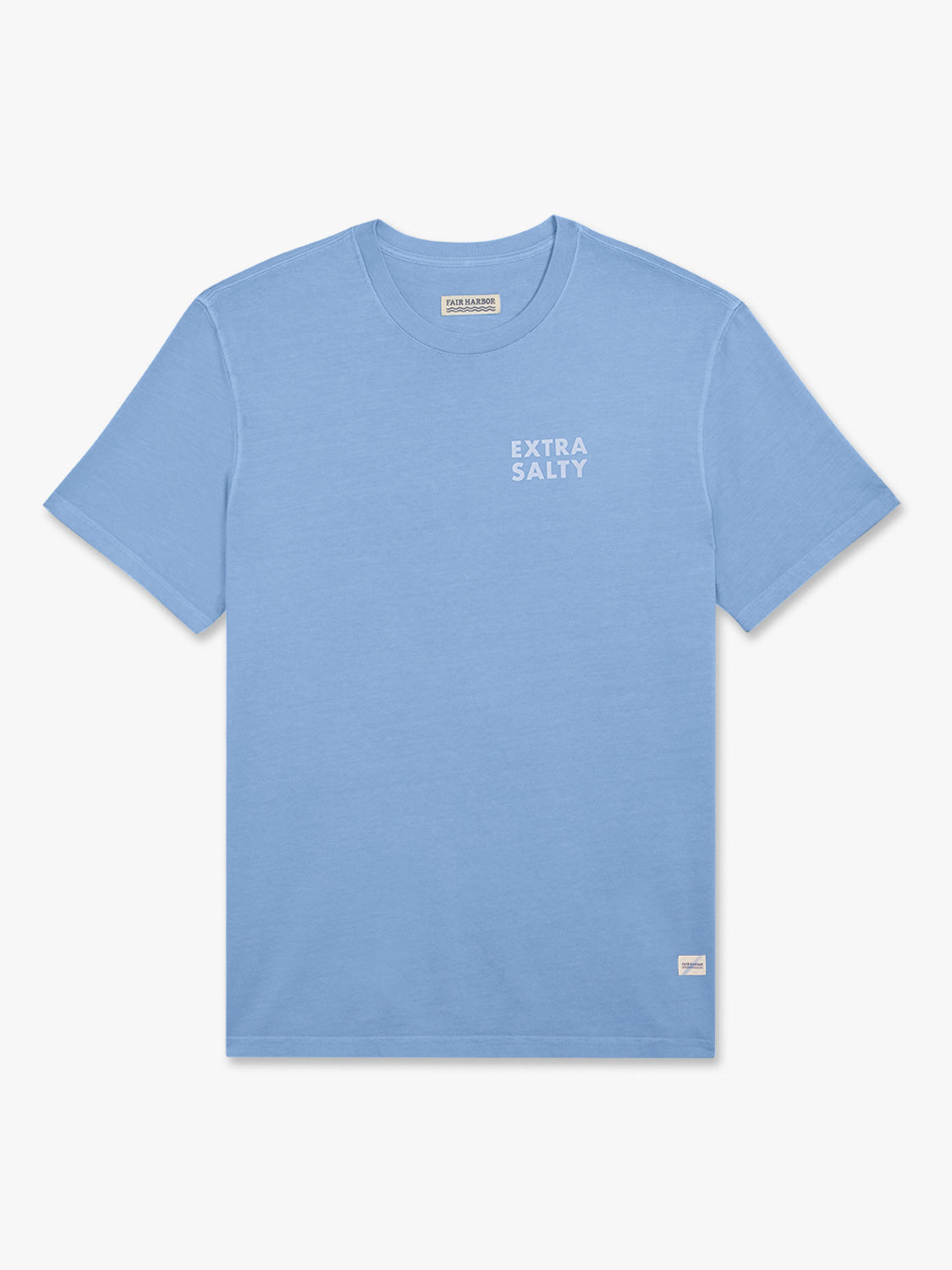Blue short-sleeve t-shirt with 