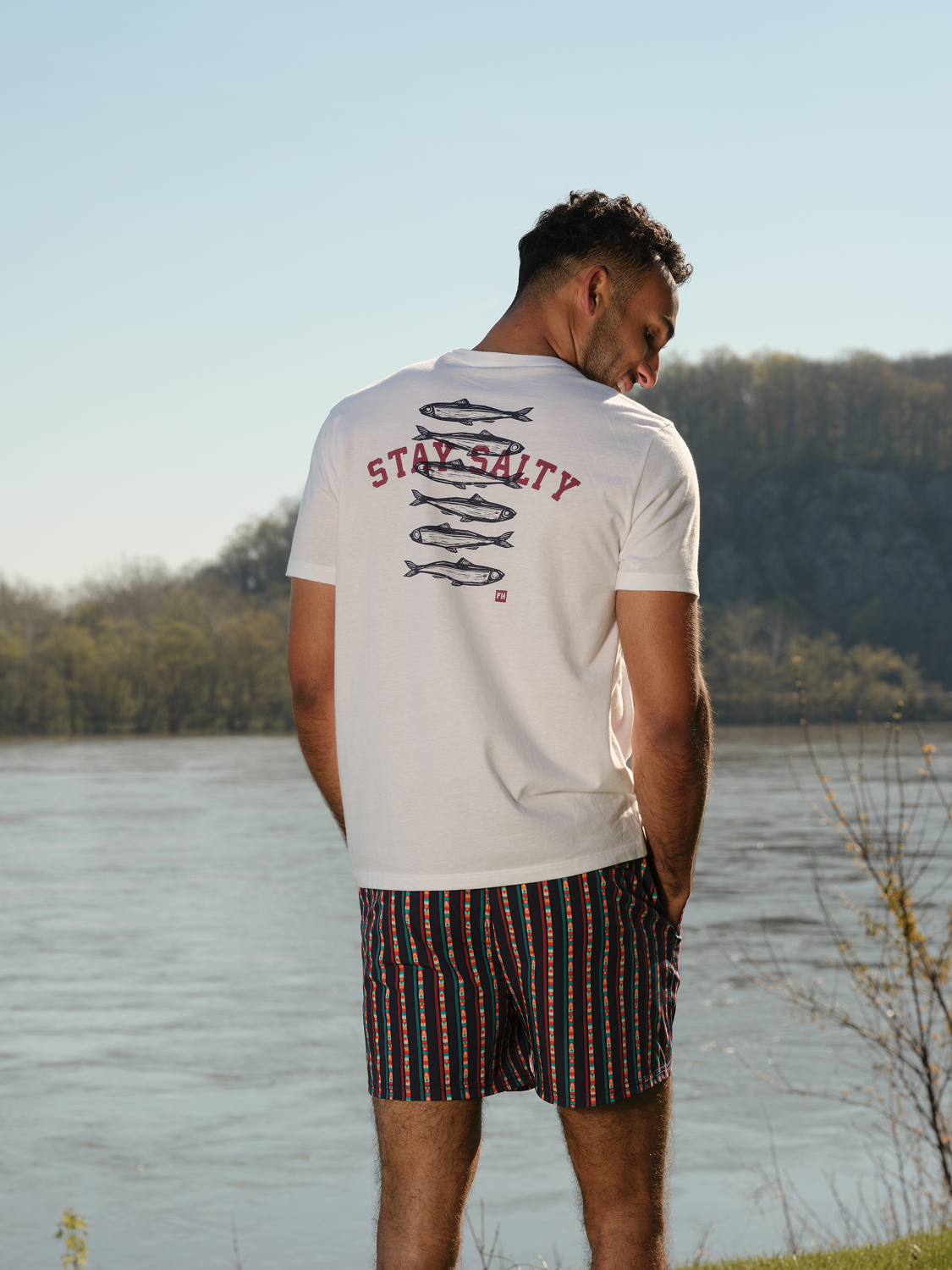 Heather grey t-shirt with 